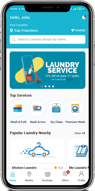 on demand laundry