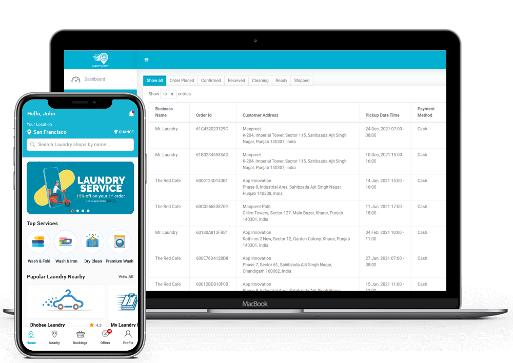 salon app design